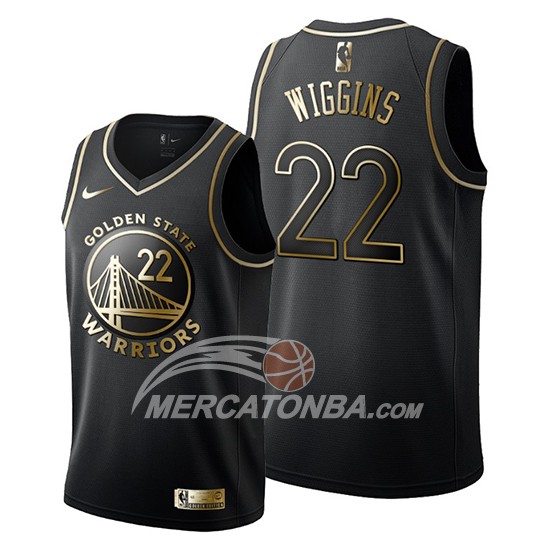 Maglia Golden Edition Golden State Warriors Andrew Wiggins 2019-20 Nero